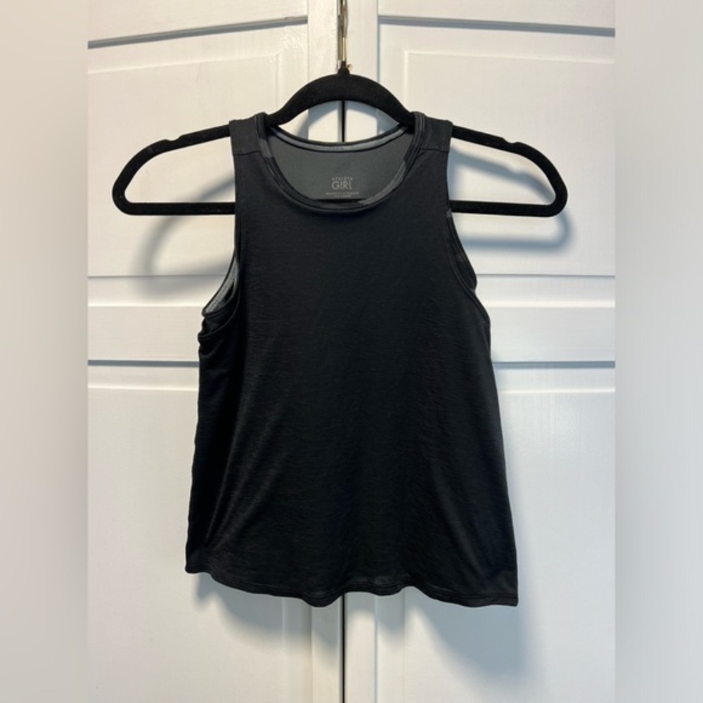 Athleta Girl Tank Top Size Girls Medium 8/10 Color Black And Gray Camo